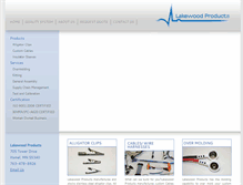 Tablet Screenshot of lakewoodproductsinc.com